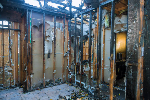 Professional Fire Damage Assessment technician working in Frederic, WI